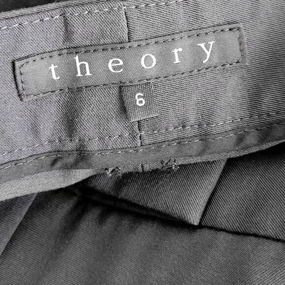 Theory Wool Blend Gray Stirrup Stretch Leggings - Picture 9 of 10